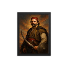 Bajo Pivljanin framed print on a plain backdrop in size 12"x16".