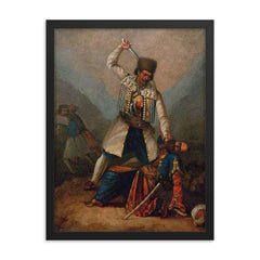 Bajo Pivljanin framed print on a plain backdrop in size 18"x24".