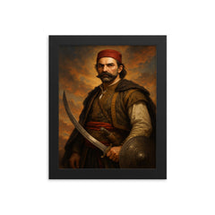 Bajo Pivljanin framed print on a plain backdrop in size 8"x10".