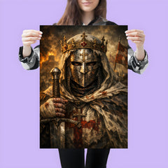 Baldwin IV masked leper king portrait poster 3