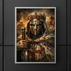 Baldwin IV masked leper king portrait poster 5