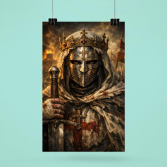 Baldwin IV masked leper king portrait poster 6