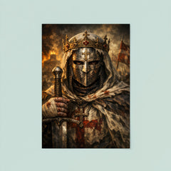 Baldwin IV masked leper king portrait poster 8