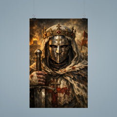 Baldwin IV masked leper king portrait poster 9