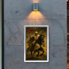 Baldwin IV the Leper King on horseback poster 2