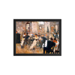 Ball by Edvard Munch, 1885 framed print on a plain backdrop in size 12"x16".