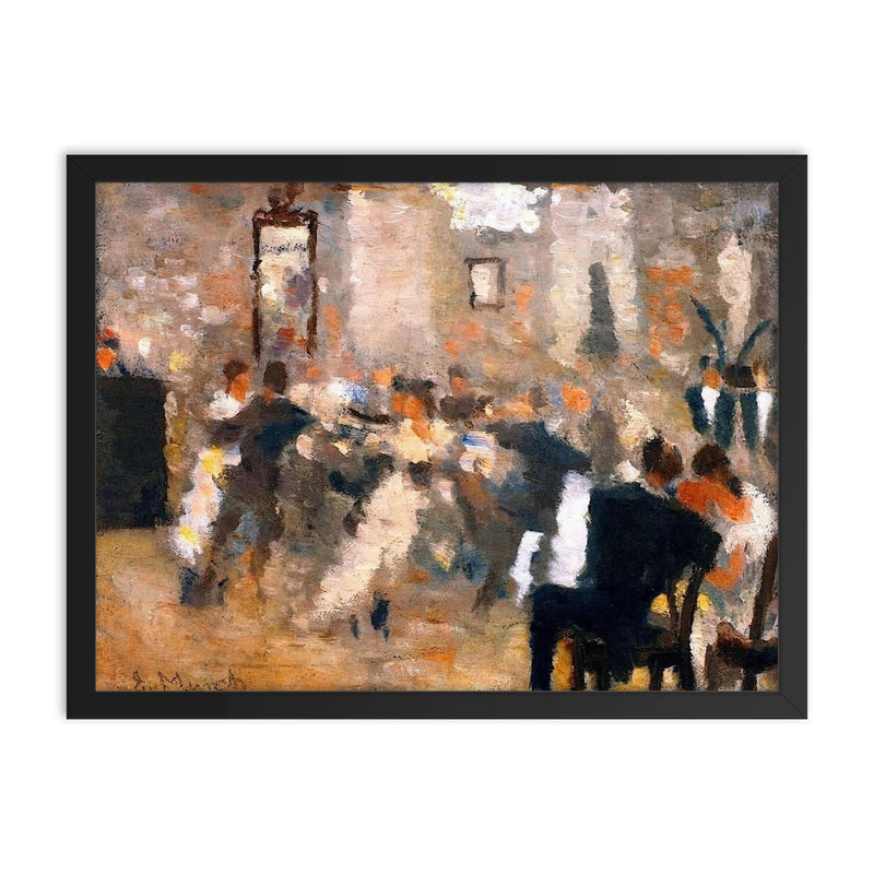 Ball by Edvard Munch, 1885 framed print on a plain backdrop in size 18