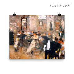 Ball by Edvard Munch, 1885 poster 2