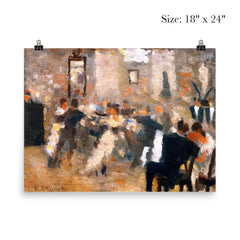 Ball by Edvard Munch, 1885 poster 5