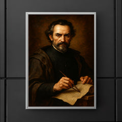 Baltasar Gracián baroque strategist portrait poster 5