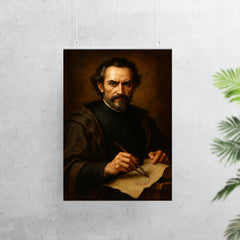 Baltasar Gracián baroque strategist portrait poster 7