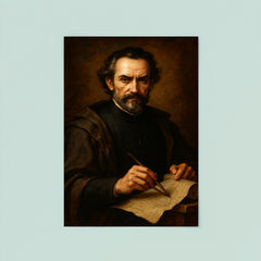 Baltasar Gracián baroque strategist portrait poster 8