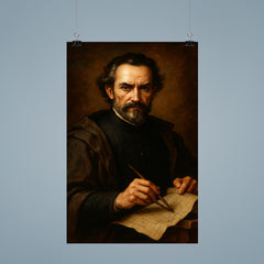 Baltasar Gracián baroque strategist portrait poster 9