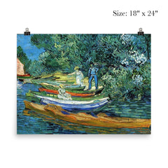 Bank of the Oise at Auvers by Vincent van Gogh, 1890 poster 5