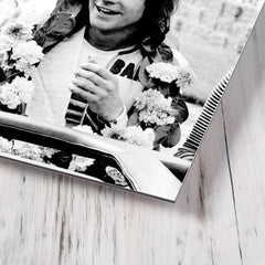 Barry Sheene metal print mockup