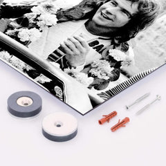 Barry Sheene metal print mockup