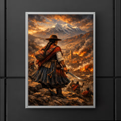 Bartolina Sisa overlooking besieged La Paz poster 5