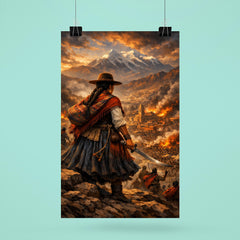 Bartolina Sisa overlooking besieged La Paz poster 6