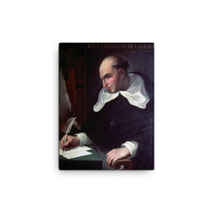 Bartolomé de las Casas canvas print on a plain backdrop in size 12"x16".