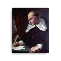 Bartolomé de las Casas canvas print on a plain backdrop in size 16"x20".