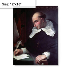 Bartolomé de las Casas metal print on a plain backdrop in size 12"x16".