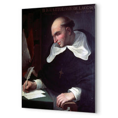 Bartolomé de las Casas metal print mockup