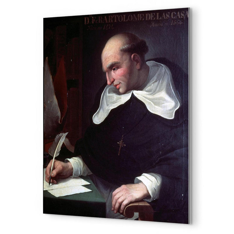 Bartolomé de las Casas metal print mockup