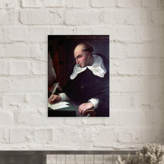 Bartolomé de las Casas metal print mockup