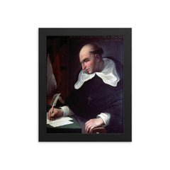 Bartolome de las Casas framed print on a plain backdrop in size 8"x10".
