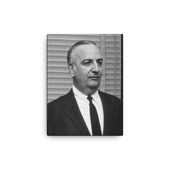 Baruj Benacerraf canvas print on a plain backdrop in size 12"x16".