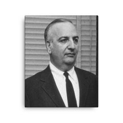 Baruj Benacerraf canvas print on a plain backdrop in size 16"x20".