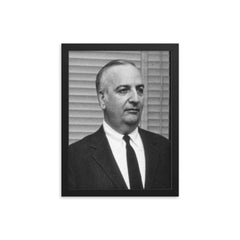 Baruj Benacerraf framed print on a plain backdrop in size 12"x16".