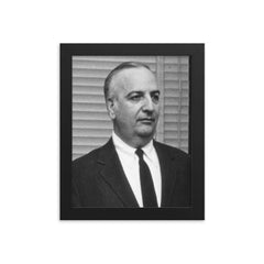 Baruj Benacerraf framed print on a plain backdrop in size 8"x10".