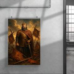 Basil II among broken Bulgarian standards poster 4