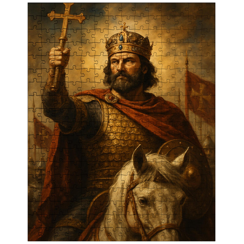 Basil II the Bulgar Slayer triumph portrait jigsaw puzzle