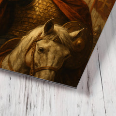 Basil II the Bulgar Slayer triumph portrait metal print mockup