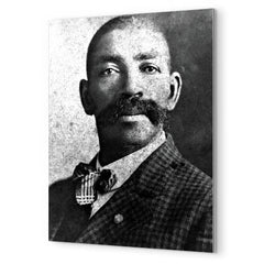 Bass Reeves metal print mockup