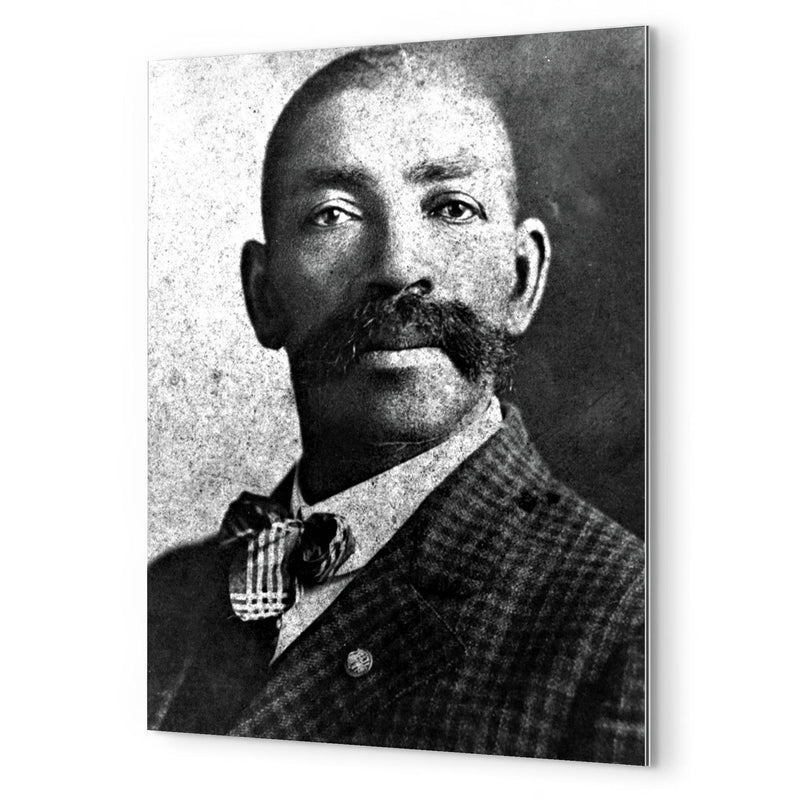 Bass Reeves metal print mockup