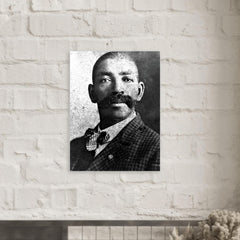Bass Reeves metal print mockup