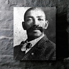 Bass Reeves metal print mockup