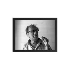 Basudeb Dasgupta framed print on a plain backdrop in size 12"x16".