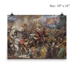 Battle of Grunwald by Jan Matejko, 1878 poster 5
