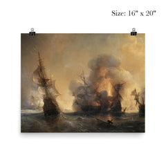Battle of Lagos by Théodore Gudin, 1693 poster 2