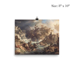 Battle of Salamis by Wilhelm von Kaulbach, 1868 poster 4