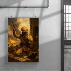Battle of Saragarhi last signal from stone fort poster 4