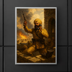 Battle of Saragarhi last signal from stone fort poster 5