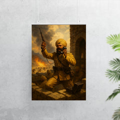 Battle of Saragarhi last signal from stone fort poster 7