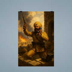 Battle of Saragarhi last signal from stone fort poster 9
