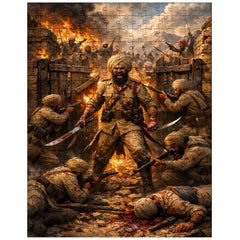 Battle of Saragarhi last stand at gate jigsaw puzzle