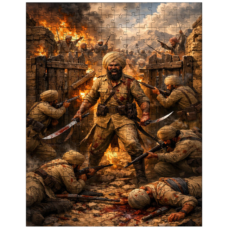 Battle of Saragarhi last stand at gate jigsaw puzzle